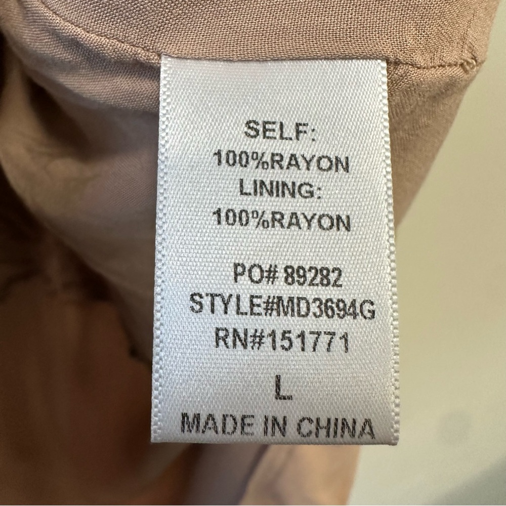 Gilli Tan Babydoll Milkmaid Dress - Picture 6 of 8